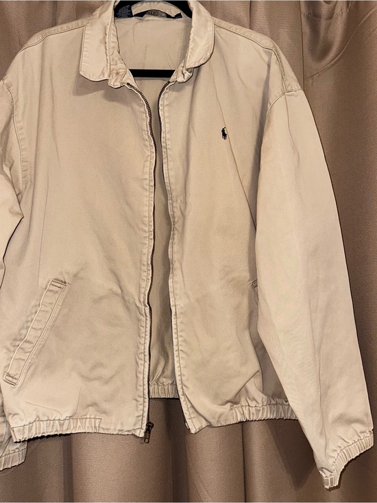 Polo Ralph Lauren Other - 90’s Vintage Polo by Ralph Lauren Light Beige Zip-Up Harrington Jacket